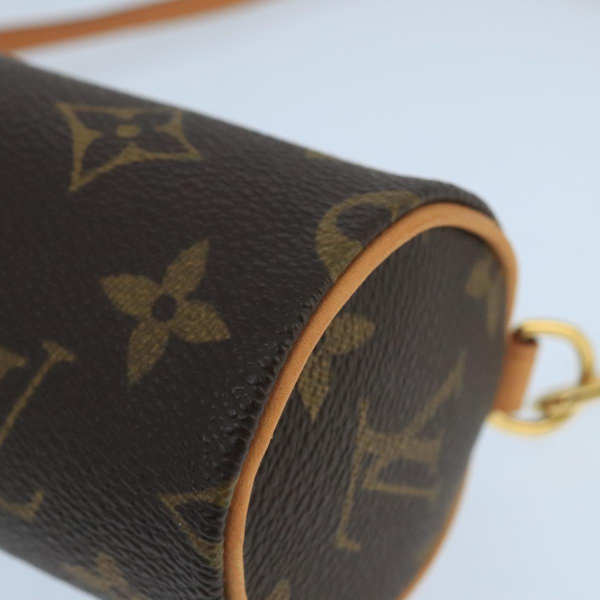 LOUIS VUITTON Monogram Papillon Pouch LV Auth 99822