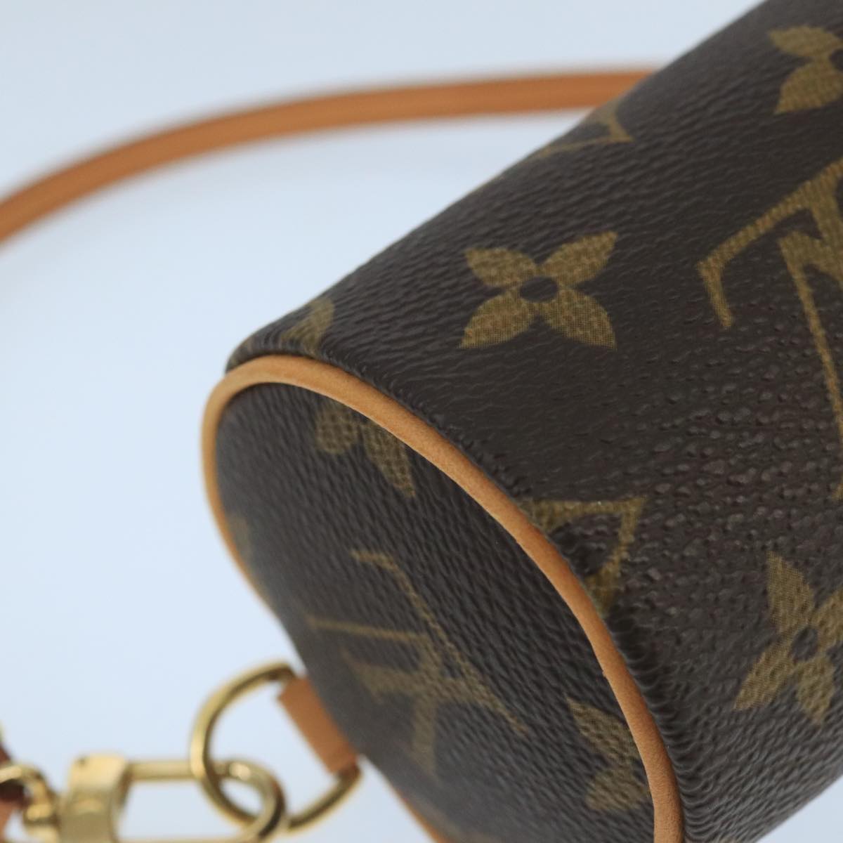 LOUIS VUITTON Monogram Papillon Pouch LV Auth 99822