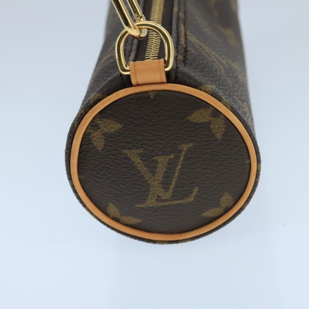 LOUIS VUITTON Monogram Papillon Pouch LV Auth 99822