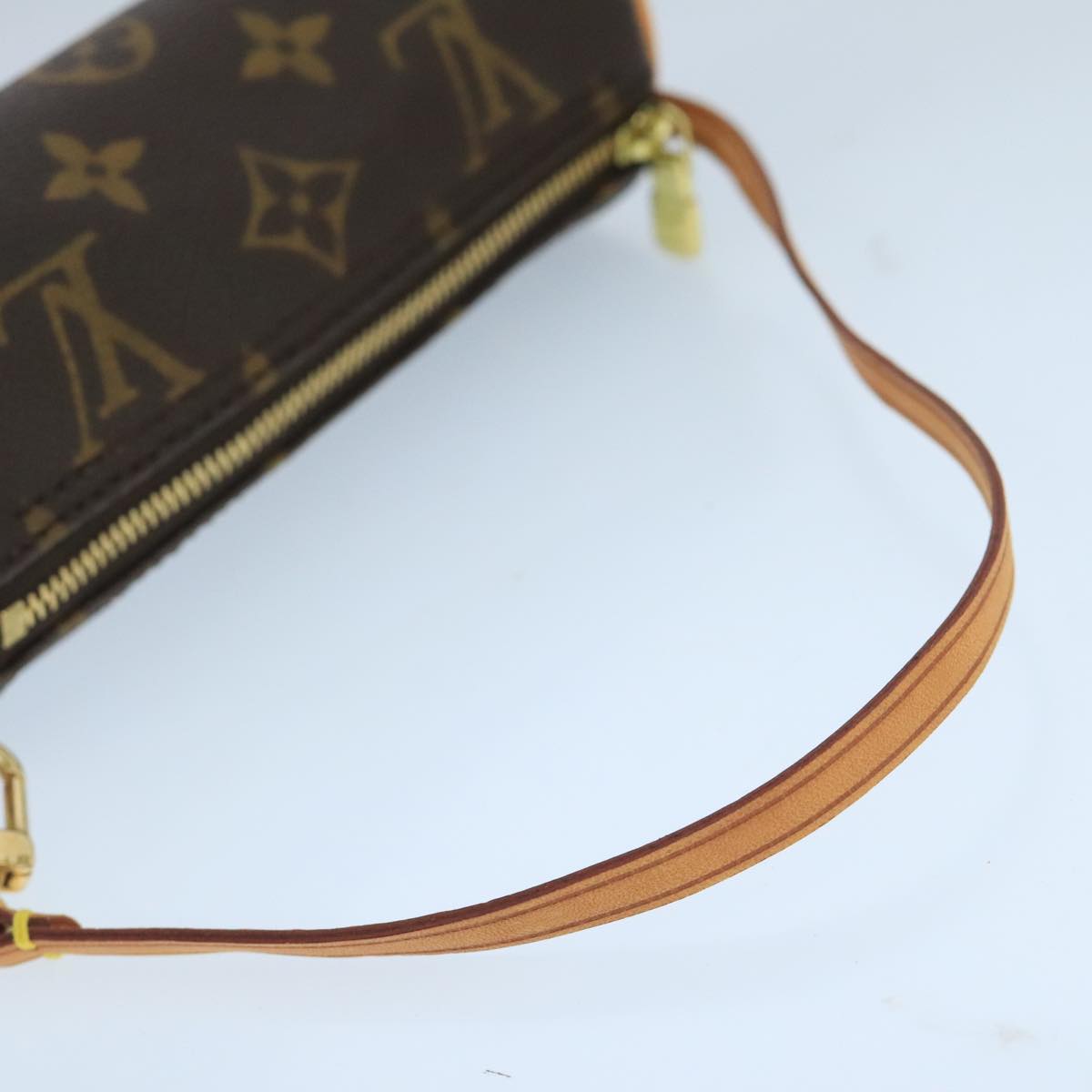 LOUIS VUITTON Monogram Papillon Pouch LV Auth 99822