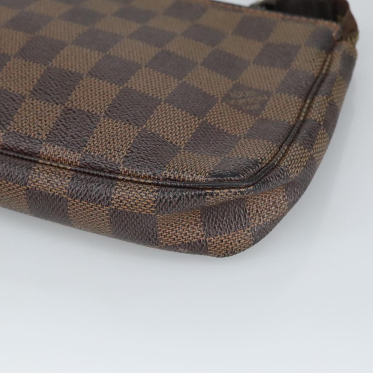 LOUIS VUITTON Damier Ebene Pochette Accessoires Pouch N41206 LV Auth 99825