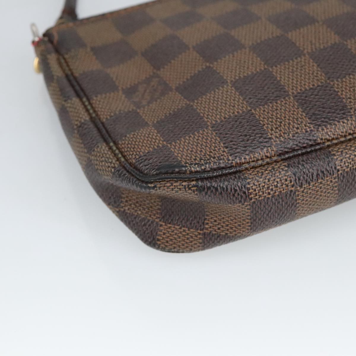 LOUIS VUITTON Damier Ebene Pochette Accessoires Pouch N41206 LV Auth 99825