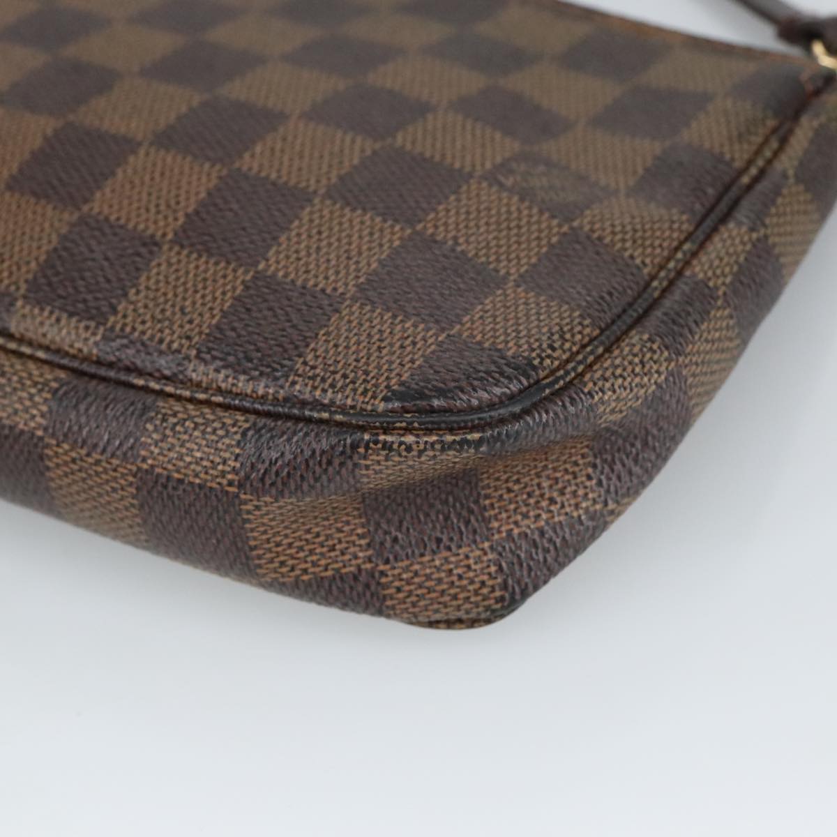 LOUIS VUITTON Damier Ebene Pochette Accessoires Pouch N41206 LV Auth 99825