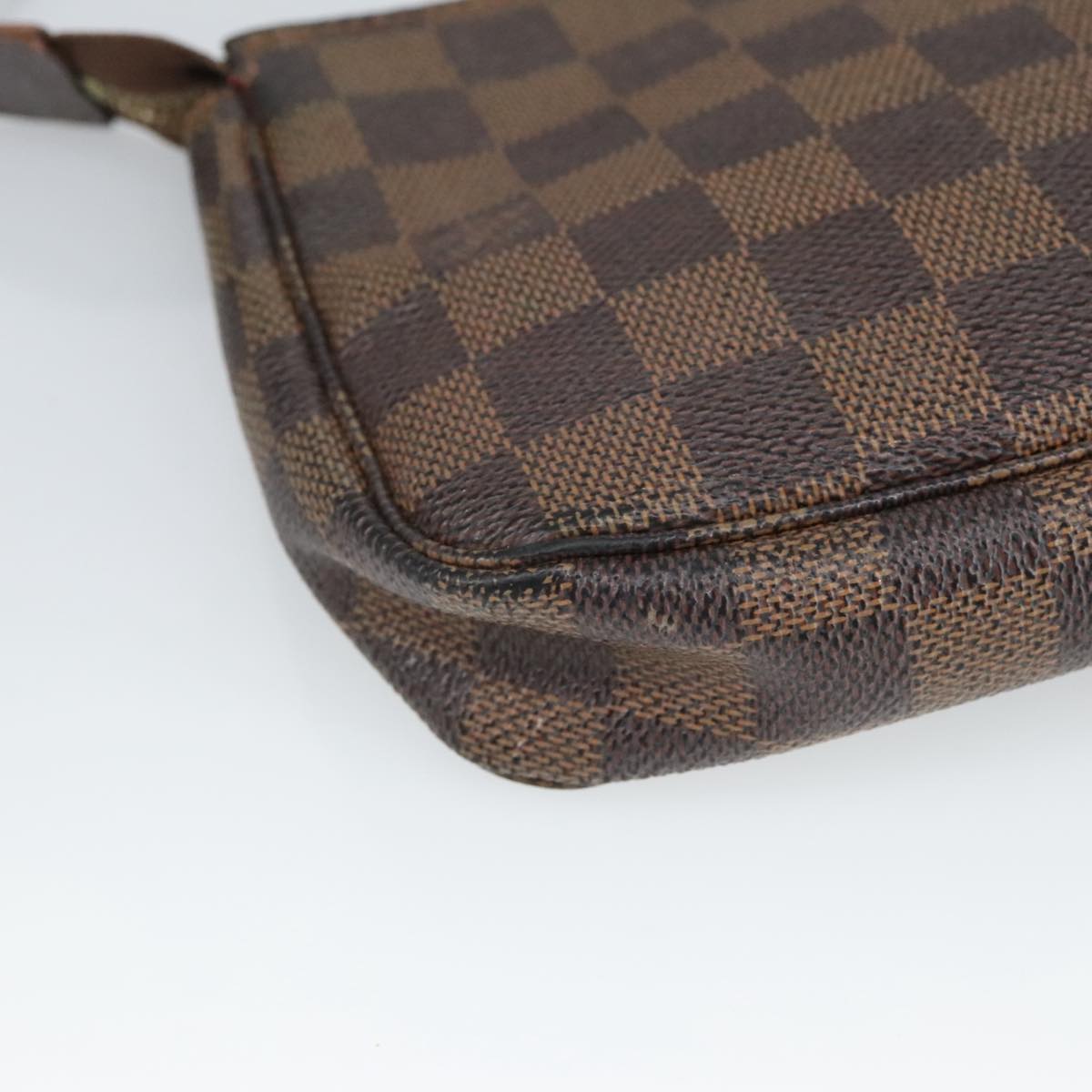 LOUIS VUITTON Damier Ebene Pochette Accessoires Pouch N41206 LV Auth 99825