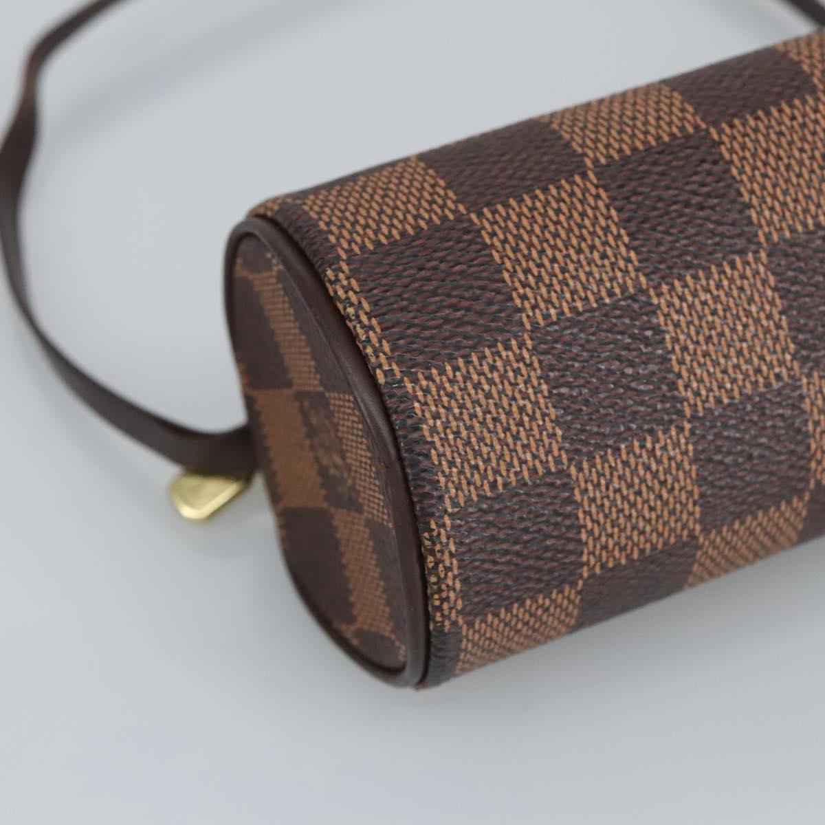 LOUIS VUITTON Damier Ebene Papillon Pouch LV Auth 99828