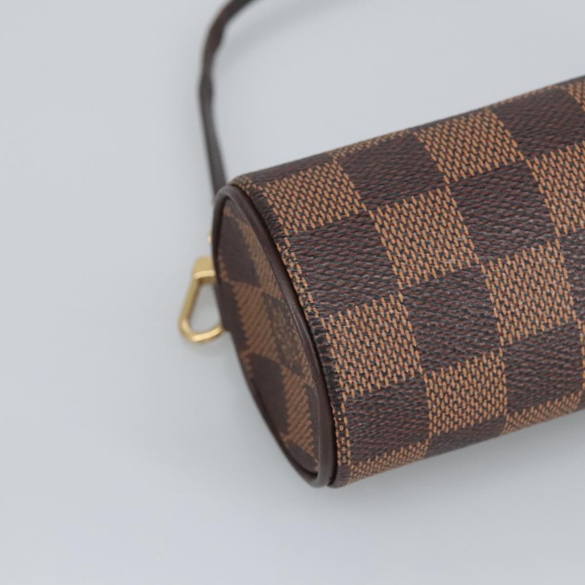 LOUIS VUITTON Damier Ebene Papillon Pouch LV Auth 99828