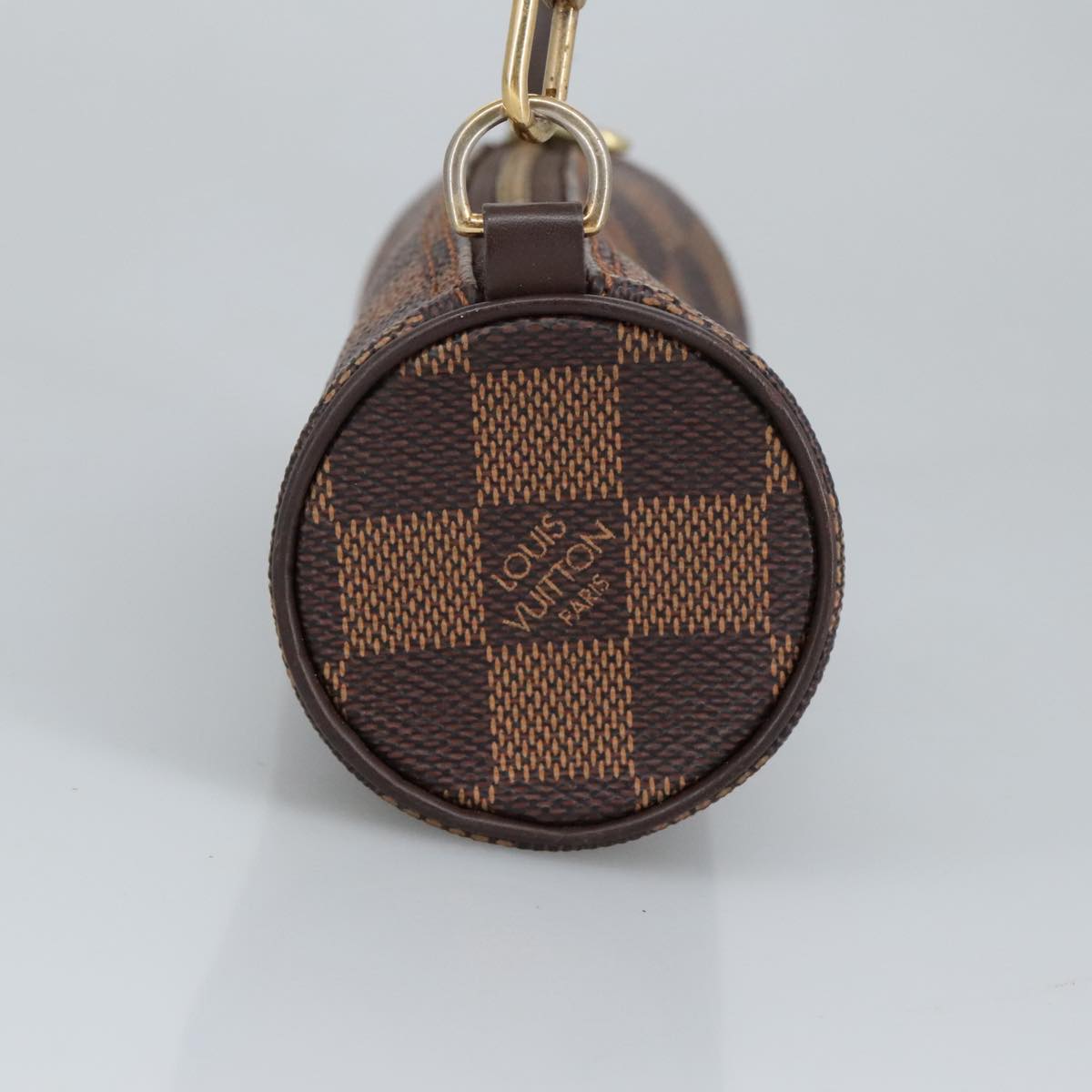 LOUIS VUITTON Damier Ebene Papillon Pouch LV Auth 99828