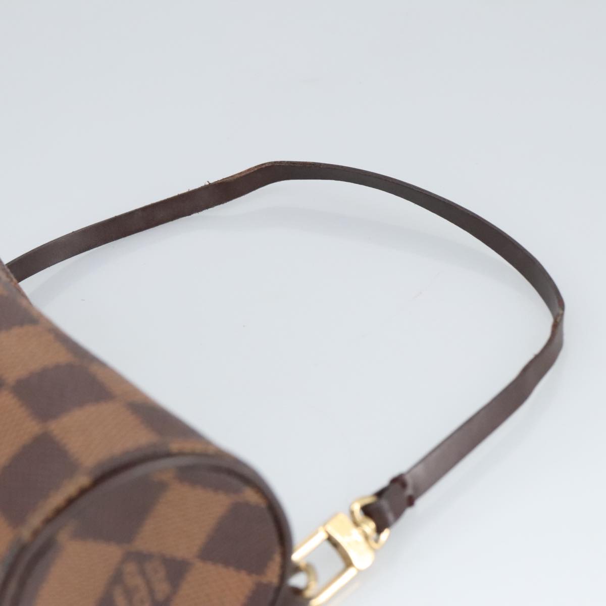 LOUIS VUITTON Damier Ebene Papillon Pouch LV Auth 99828