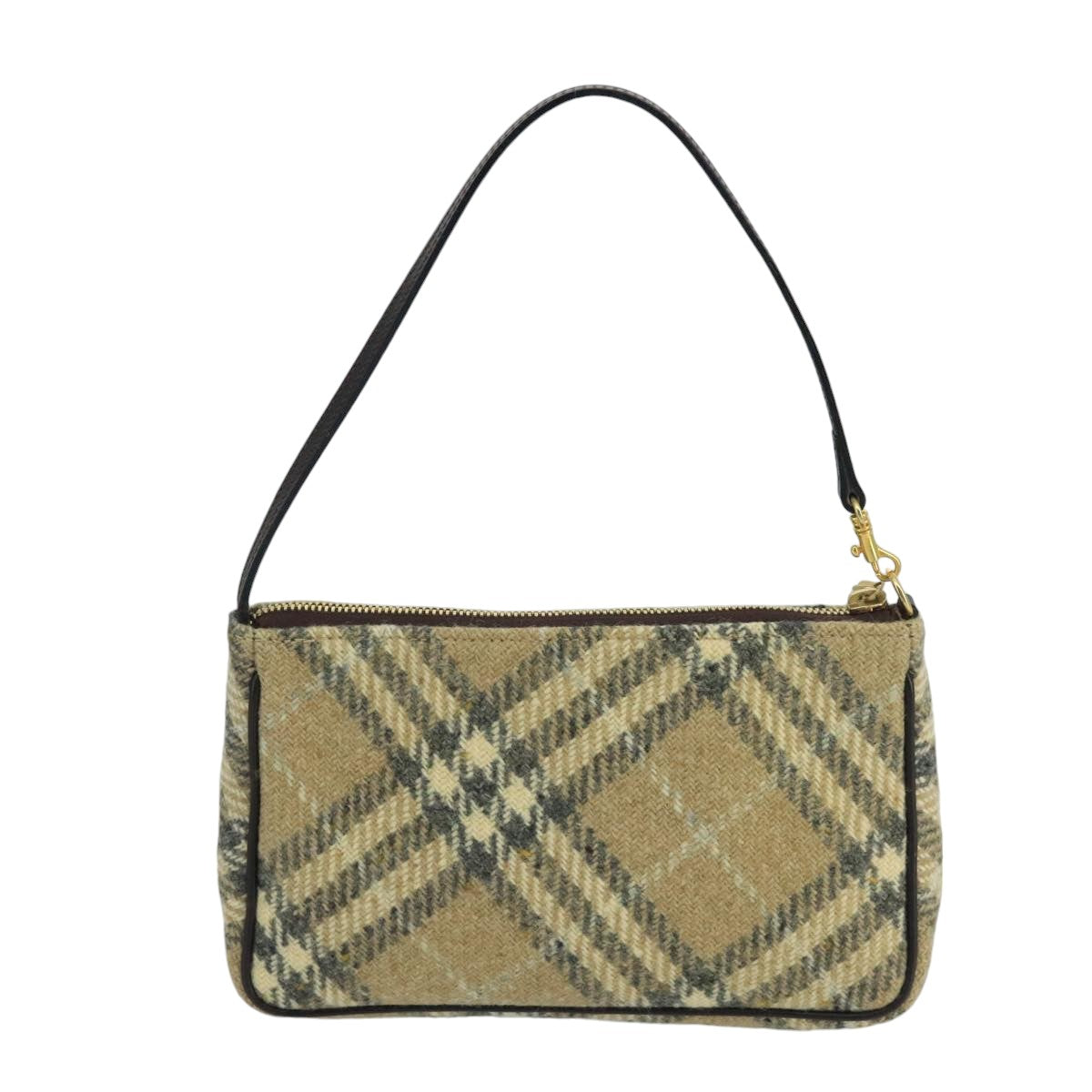 BURBERRY Nova Check Accessory Pouch Canvas Beige Auth 99834 - 0