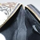 BURBERRY Monogram Stripe Shoulder Bag PVC Leather Brown Auth 99852-23