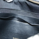 BURBERRY Monogram Stripe Shoulder Bag PVC Leather Brown Auth 99852-11