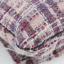 CHANEL Camelia Chain Shoulder Bag Canvas Purple CC Auth 99854AV-16