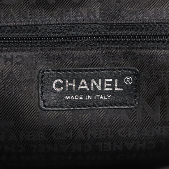 CHANEL Camelia Chain Shoulder Bag Canvas Purple CC Auth 99854SAV
