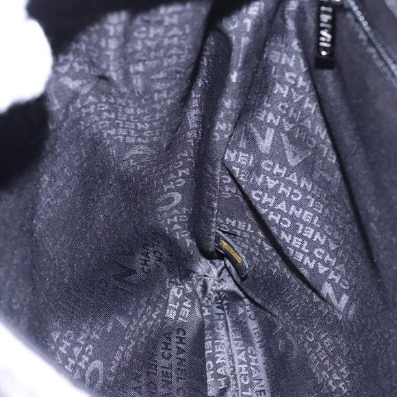 CHANEL Camelia Chain Shoulder Bag Canvas Purple CC Auth 99854AV