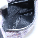 CHANEL Camelia Chain Shoulder Bag Canvas Purple CC Auth 99854AV-20