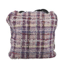 CHANEL Camelia Chain Shoulder Bag Canvas Purple CC Auth 99854SAV-2