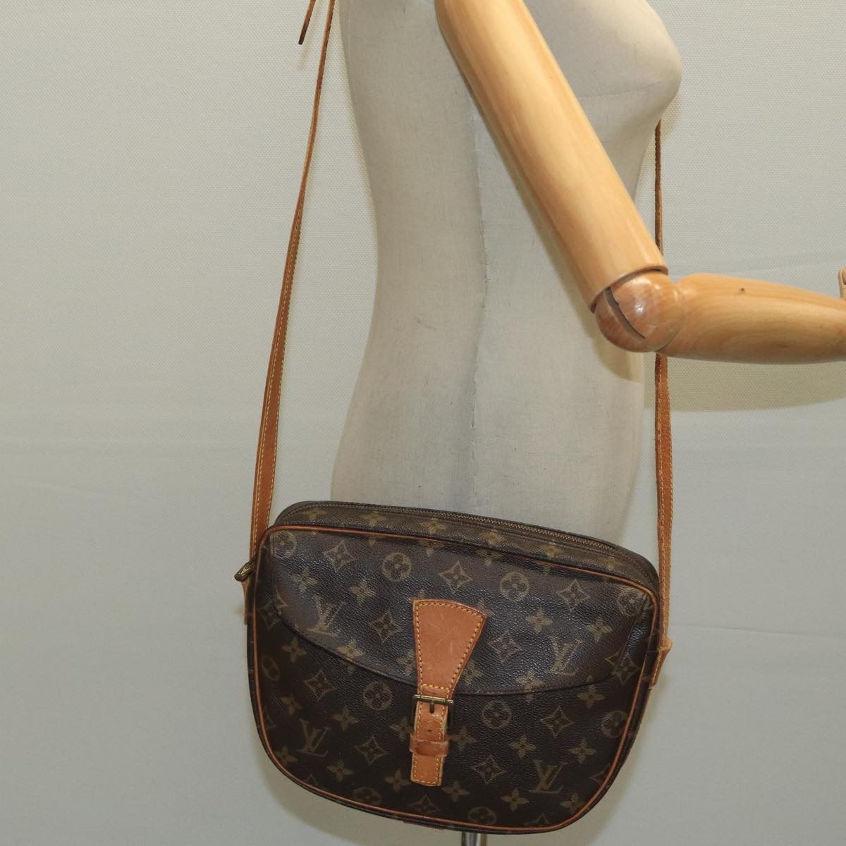 LOUIS VUITTON Monogram Jeune Fille GM Shoulder Bag M51225 LV Auth 99856