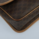 CELINE Macadam Canvas Circle Shoulder Bag Brown Auth 99859-15