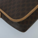 CELINE Macadam Canvas Circle Shoulder Bag Brown Auth 99859-17