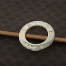CELINE Macadam Canvas Circle Shoulder Bag Brown Auth 99859-18