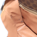 CELINE Macadam Canvas Circle Shoulder Bag Brown Auth 99859-19