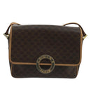 CELINE Macadam Canvas Circle Shoulder Bag Brown Auth 99859-13