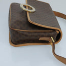 CELINE Macadam Canvas Circle Shoulder Bag Brown Auth 99859-4