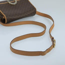 CELINE Macadam Canvas Circle Shoulder Bag Brown Auth 99859-7
