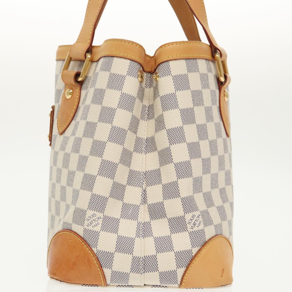 LOUIS VUITTON Damier Azur Hampstead PM Tote Bag N51207 LV Auth 99862