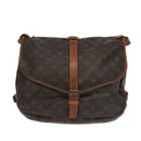 LOUIS VUITTON Monogram Saumur 35 Shoulder Bag M42254 LV Auth 99868-13