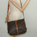 LOUIS VUITTON Monogram Saumur 35 Shoulder Bag M42254 LV Auth 99868-29