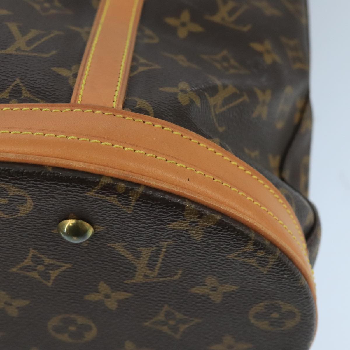 LOUIS VUITTON Monogram Bucket GM Shoulder Bag M42236 LV Auth 99870