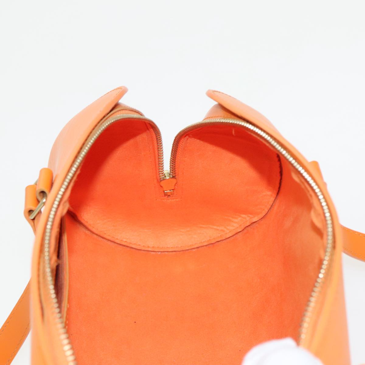 LOUIS VUITTON Epi Soufflot Hand Bag Orange Mandarin M5222H LV Auth 99883