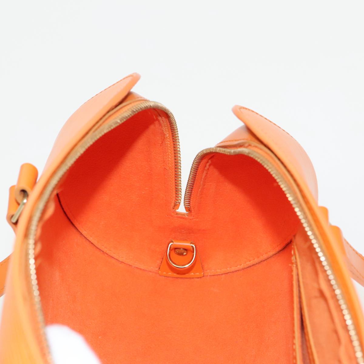 LOUIS VUITTON Epi Soufflot Hand Bag Orange Mandarin M5222H LV Auth 99883