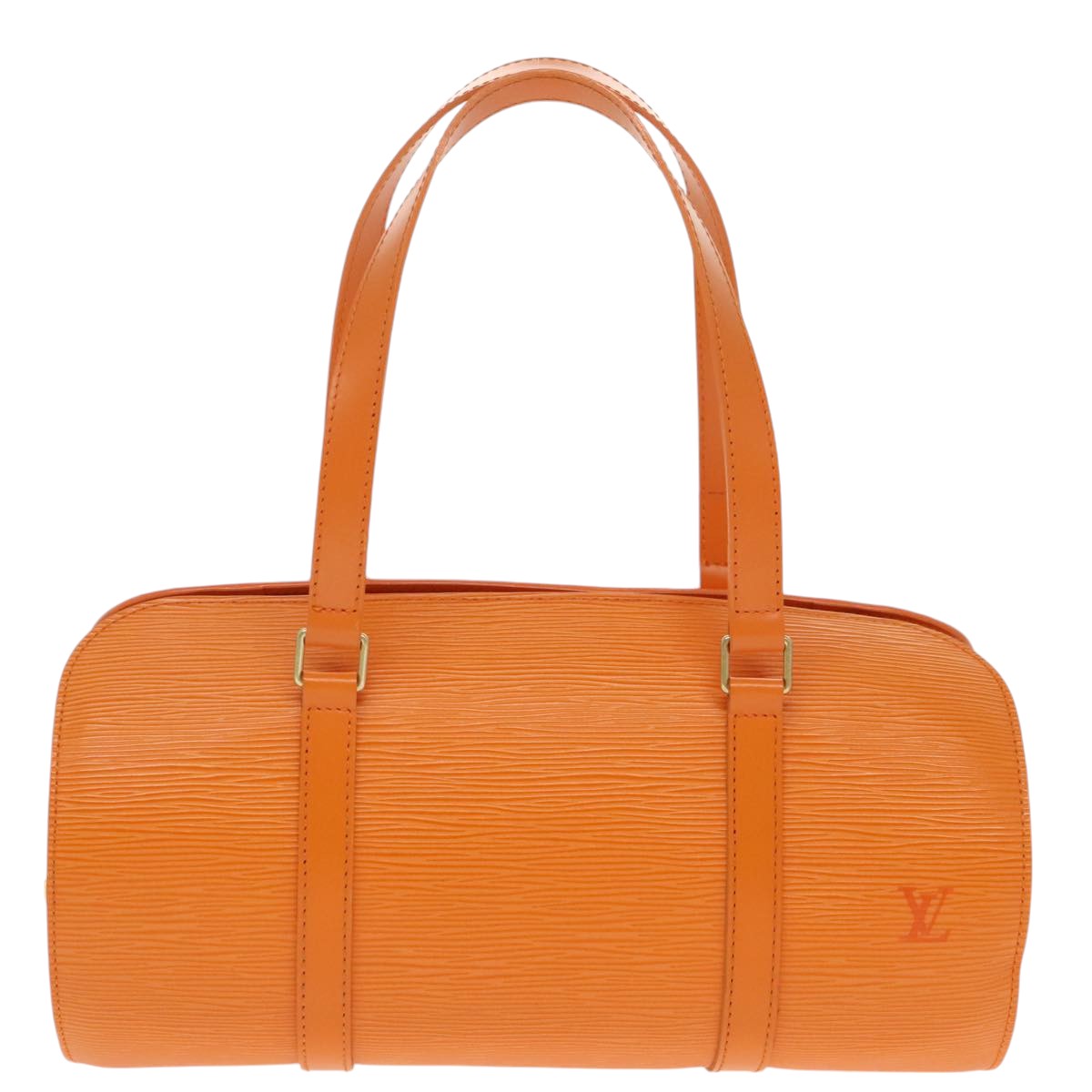 LOUIS VUITTON Epi Soufflot Hand Bag Orange Mandarin M5222H LV Auth 99883