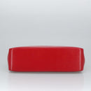 BURBERRY Nova Check Hand Bag Canvas Leather Beige Red Auth 99888-5