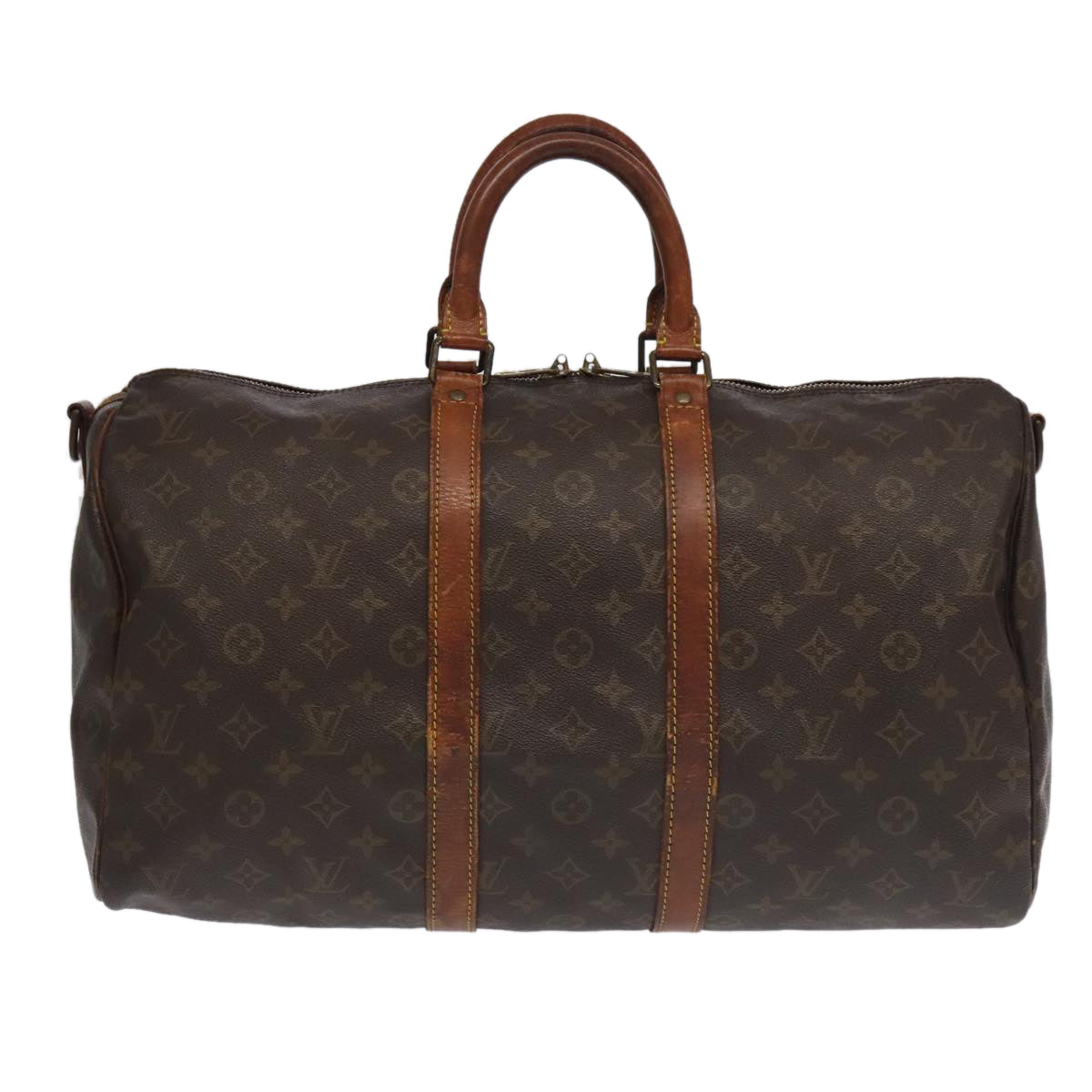 LOUIS VUITTON Monogram Keepall Bandouliere 45 Boston Bag M41418 LV Auth 99891