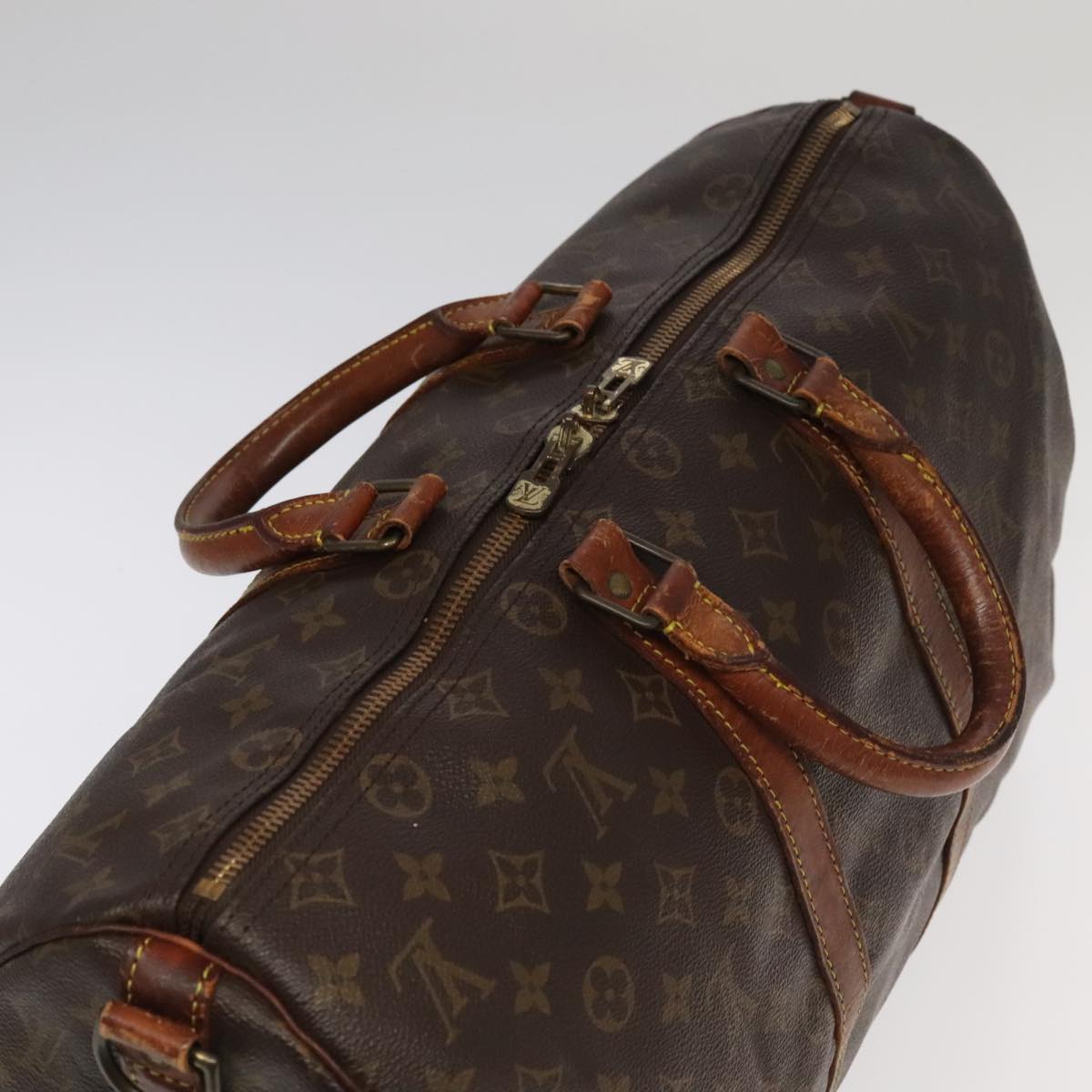 LOUIS VUITTON Monogram Keepall Bandouliere 45 Boston Bag M41418 LV Auth 99891