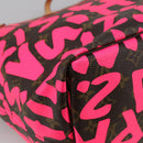 LOUIS VUITTON Monogram graffiti Neverfull GM Tote Bag Fuchsia M93701 Auth 99894AM-16