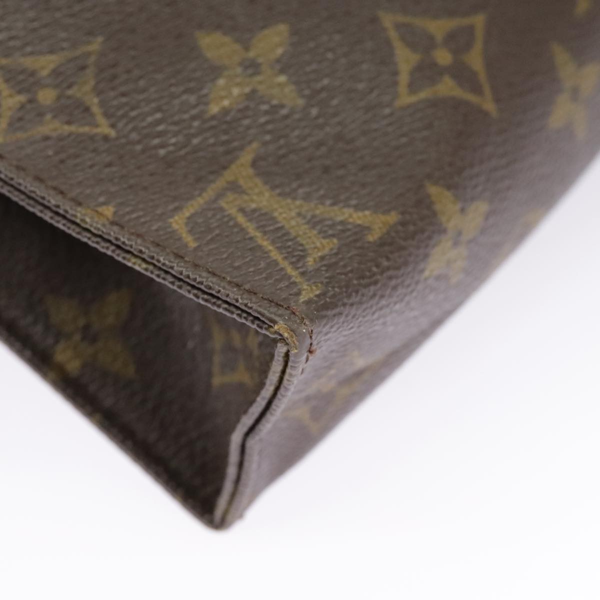 LOUIS VUITTON Monogram Poche Toilette 19 Pouch M47544 LV Auth 99899