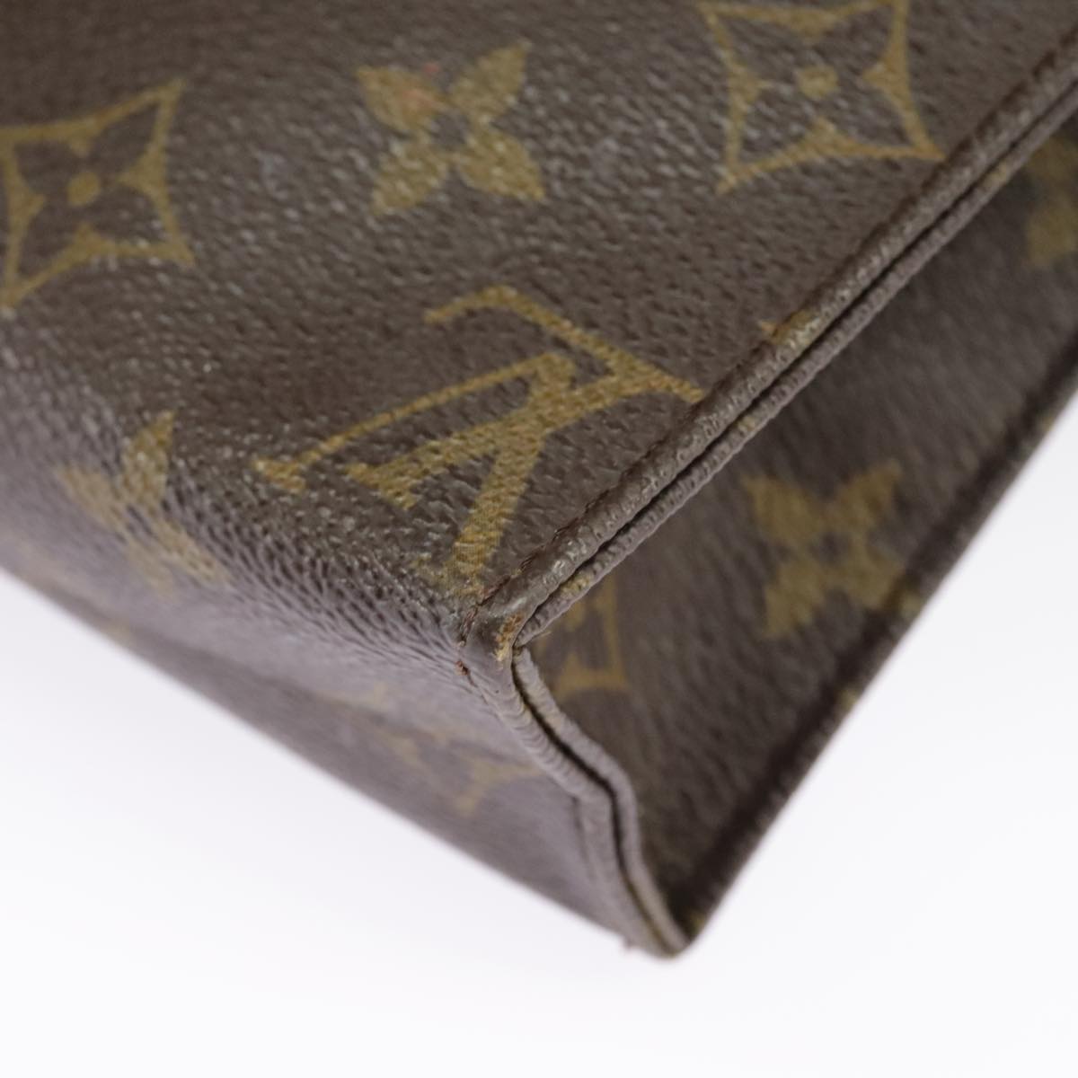 LOUIS VUITTON Monogram Poche Toilette 19 Pouch M47544 LV Auth 99899