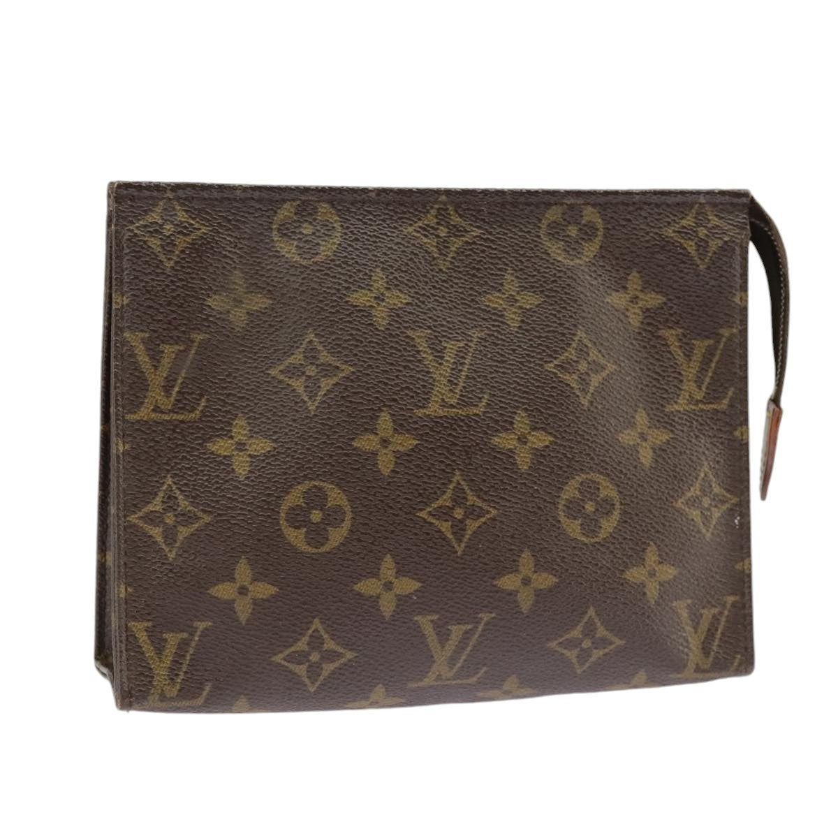 LOUIS VUITTON Monogram Poche Toilette 19 Pouch M47544 LV Auth 99899