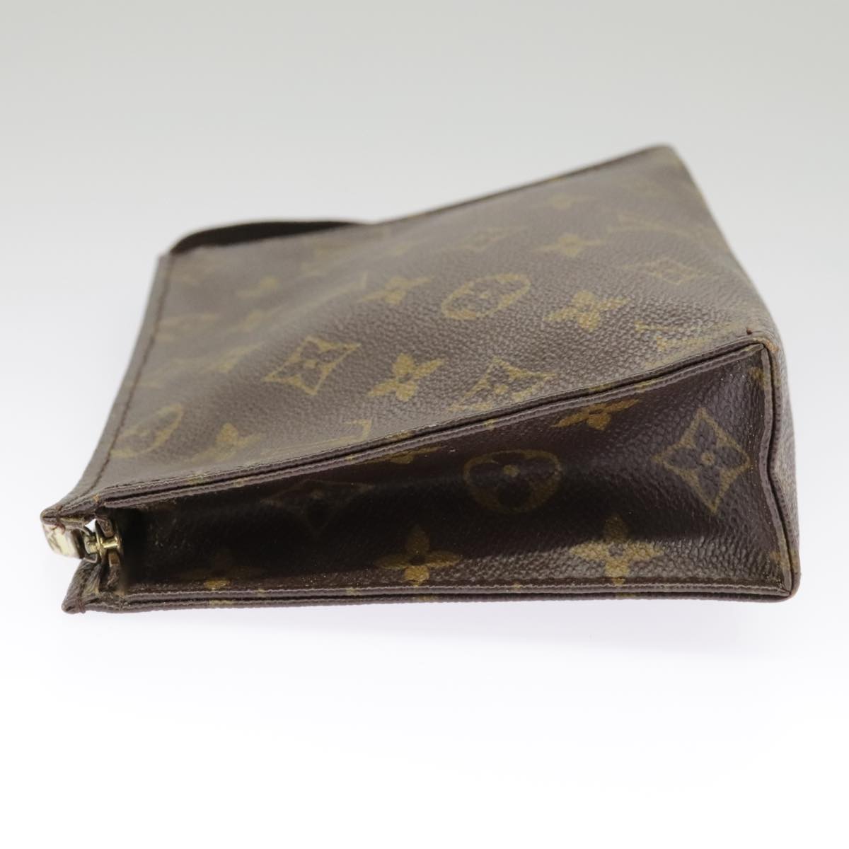 LOUIS VUITTON Monogram Poche Toilette 19 Pouch M47544 LV Auth 99899