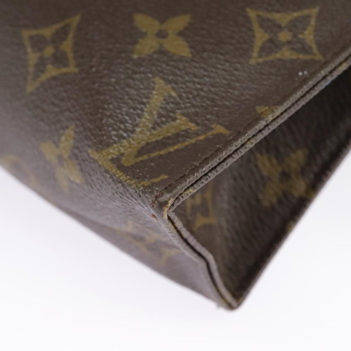 LOUIS VUITTON Monogram Poche Toilette 19 Pouch M47544 LV Auth 99899