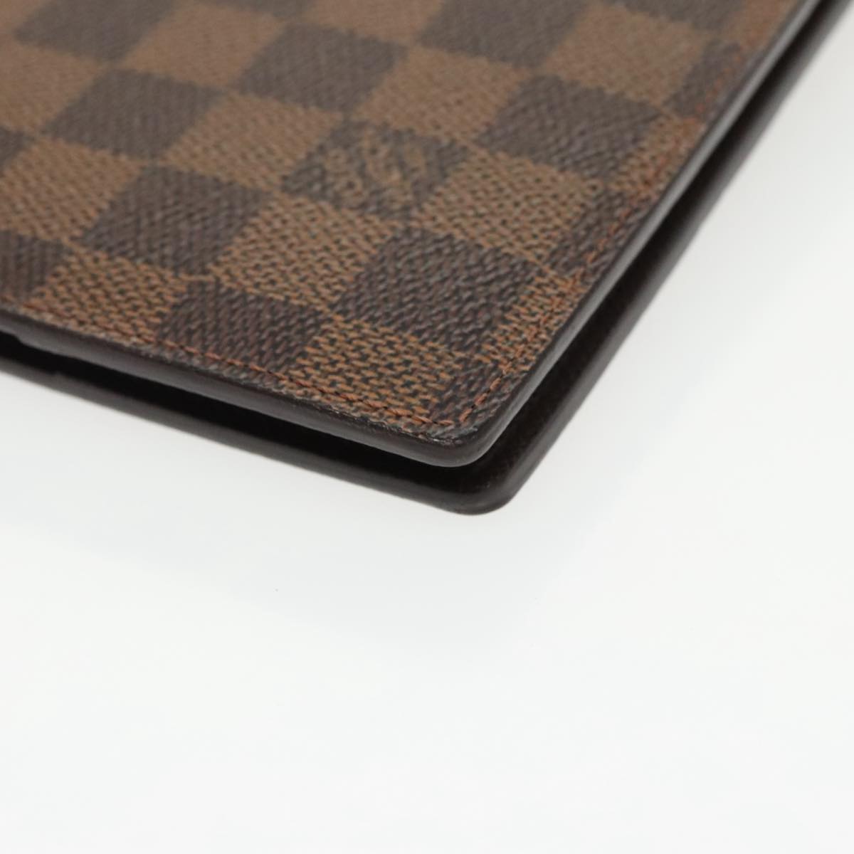 LOUIS VUITTON Damier Ebene Agenda GM Day Planner Cover R20107 LV Auth 99902