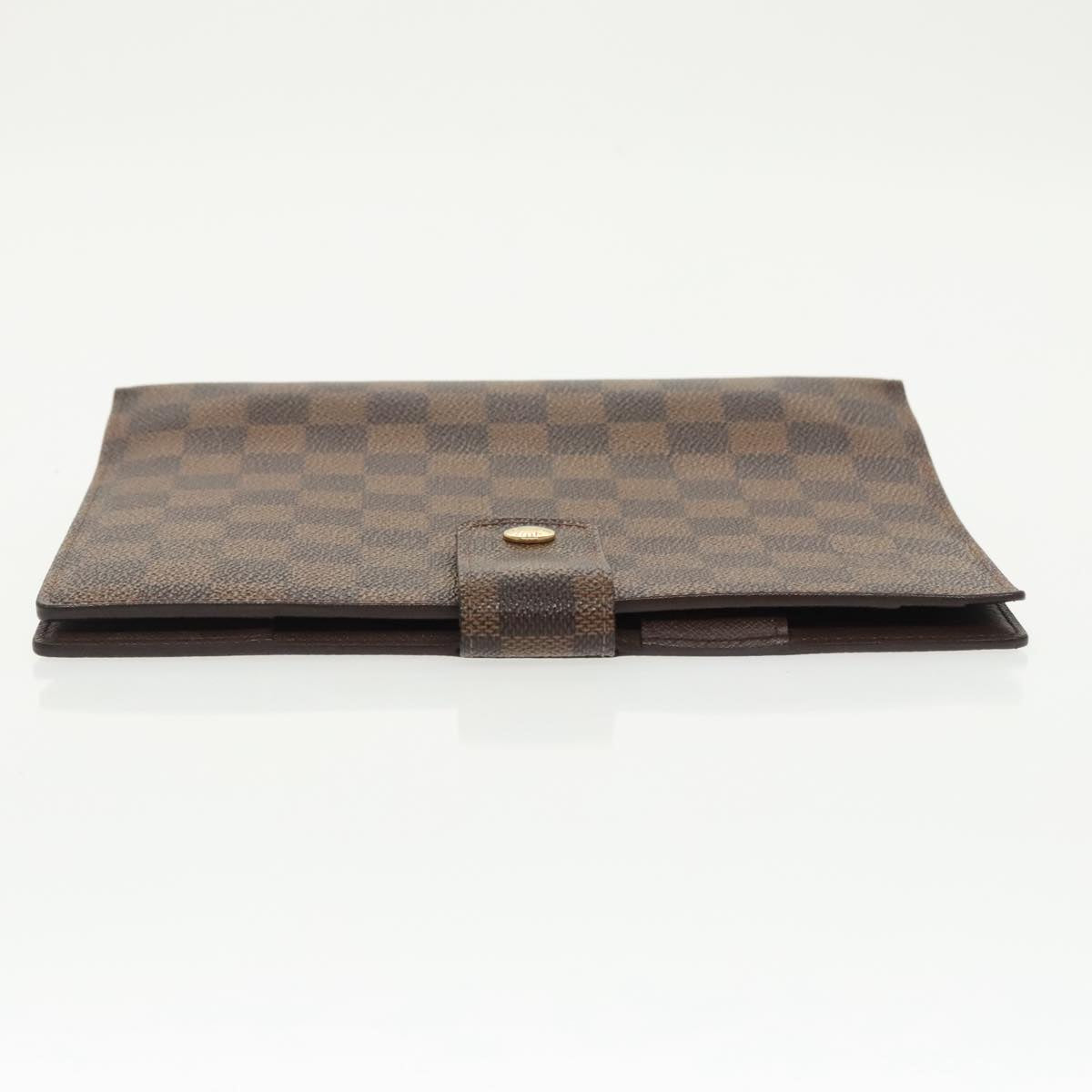 LOUIS VUITTON Damier Ebene Agenda GM Day Planner Cover R20107 LV Auth 99902