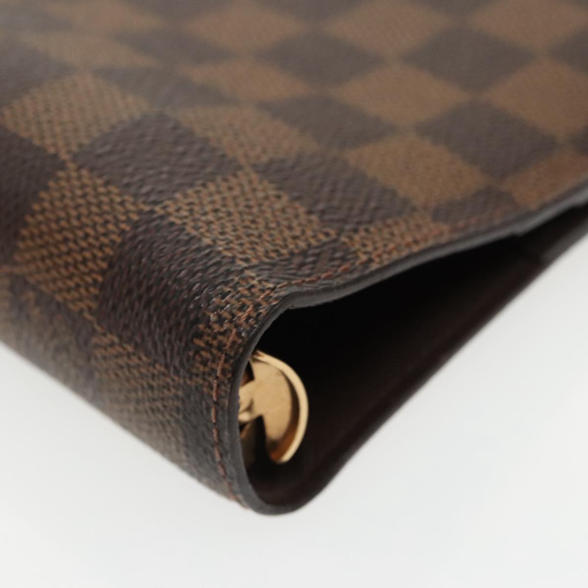 LOUIS VUITTON Damier Ebene Agenda GM Day Planner Cover R20107 LV Auth 99902