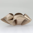 LOUIS VUITTON Origami Bowl PM Accessory Case Leather Gold R95669 LV Auth 99907AM-4