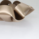 LOUIS VUITTON Origami Bowl PM Accessory Case Leather Gold R95669 LV Auth 99907AM-5