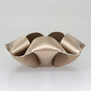 LOUIS VUITTON Origami Bowl PM Accessory Case Leather Gold R95669 LV Auth 99907AM-7